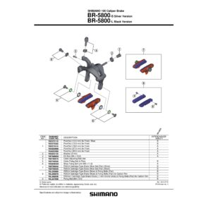 pakne drumske shimano BR-5800 cartridge R55C4 silver
